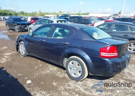 2008 Dodge Avenger Se из США, поврежденный, VIN 1B3LC46K48N180975